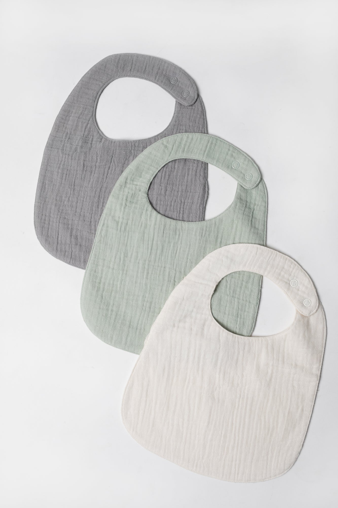 Organic Muslin Cotton Bibs (Pack of 3)